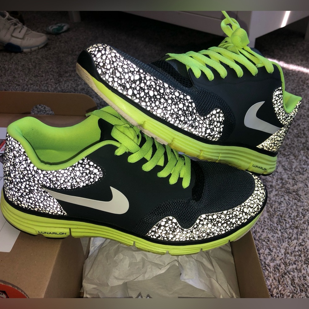 Nike lunar safari volt black sz 9 dunk jordan